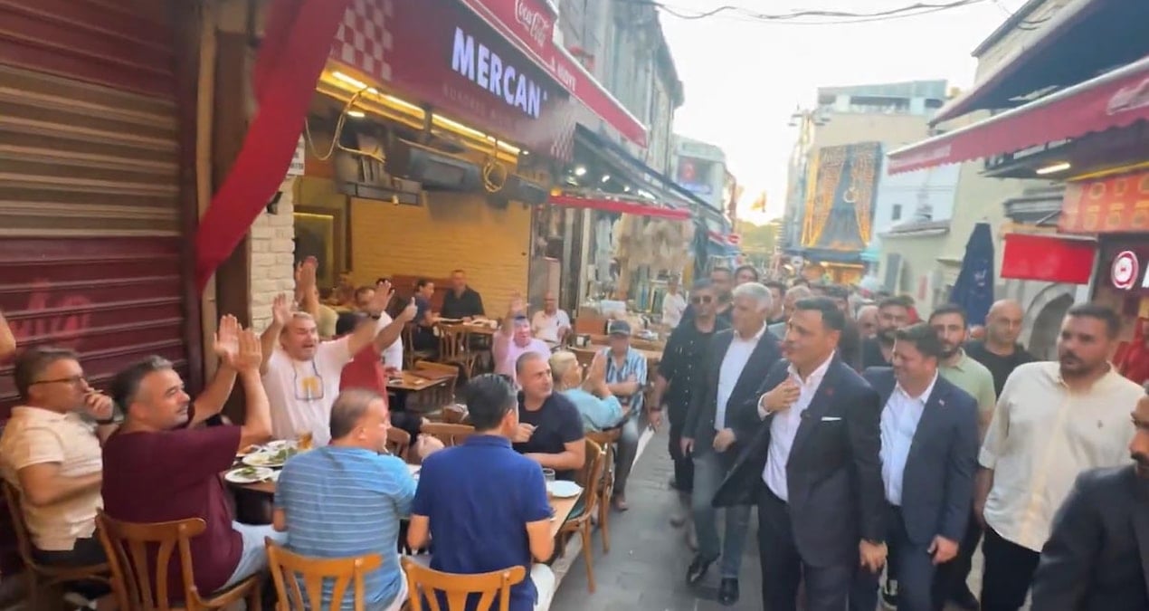 ozgur celik esnaf ziyaretinde alkislarla karsilandi fWQEhSwp